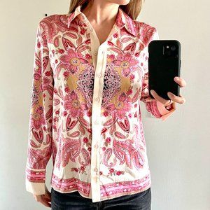 Rachel Zoe Pink Blouse Size Small